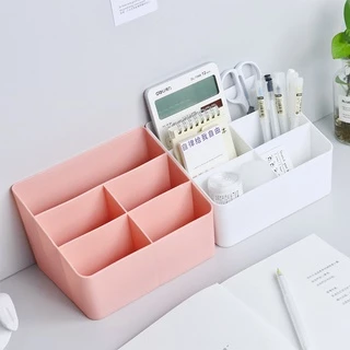 HomeDee ฟรีสติ๊กเกอร์ กล่องใส่ของ 4ช่อง 5 ช่องเก็บอุปกรณ์เครื่องเขียน ของใช้ส่วนตัวหรืออุปกรณ์ในบ้าน