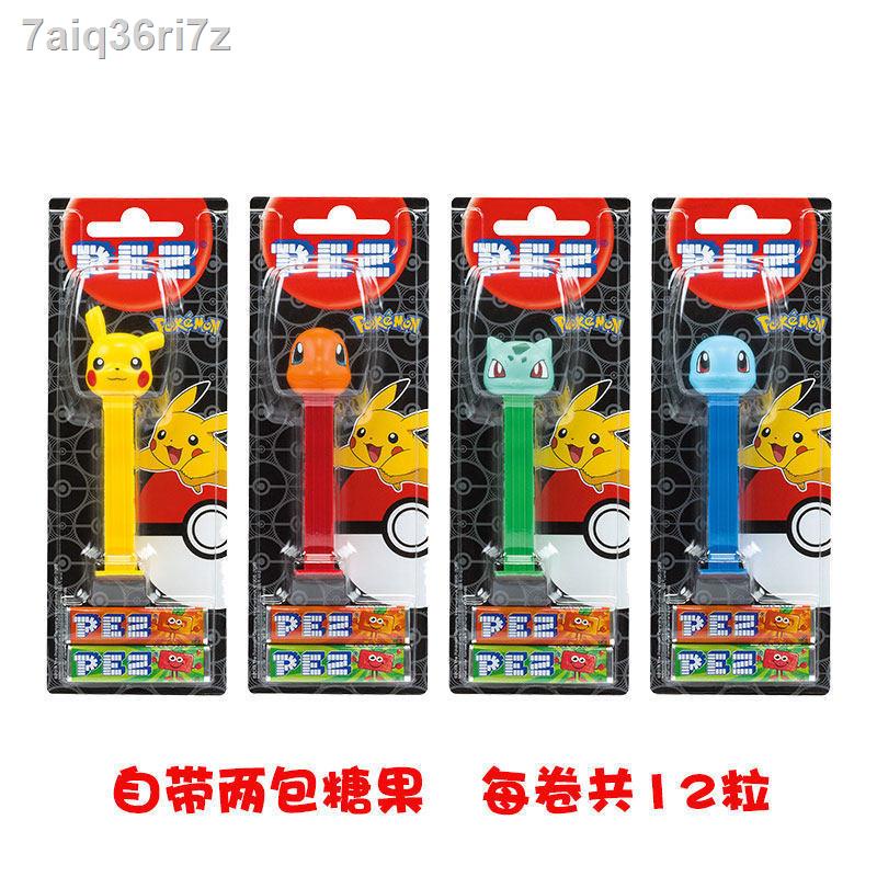 PEZ Pierres Candy Pokémon IP Pikachu นำเข้าสุทธิ Red Collection Gift Exchange ขนมทำมือ