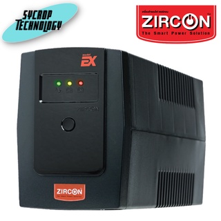 เครื่องสำรองไฟ ZIRCON  Line Interactive UPS 850VA/450W รุ่น EX 850VA/450W ประกันศุนย์ เช็คสินค้าก่อนสั่งซื้อ