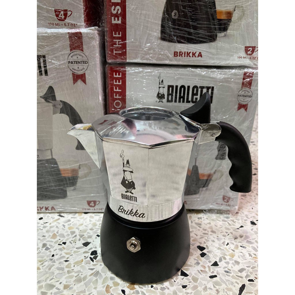 Brikka 2Cup หม้อต้มกาแฟ Bialetti Moka Pot รุ่น Brikka 4 Cup รุ่นปี 2021