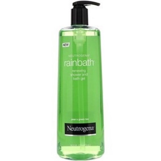 Neutrogena Rainbath Renewing Shower and Bath Gel Pear &amp; Green Tea 40 fl.oz (1182 ml.) สีเขียว