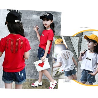 เสื้อยืด เสื้อเด็ก เสื้อเด็กผู้หญิง(พร้อมส่ง)