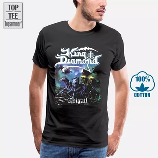 เสื้อยืด พิมพ์ลาย King Diamond Abigail Mercyful Fate Heavy Metal Accept Saxon สีดํา สไตล์คลาสสิก พลัสไซซ์ สําหรับผู้ชาย