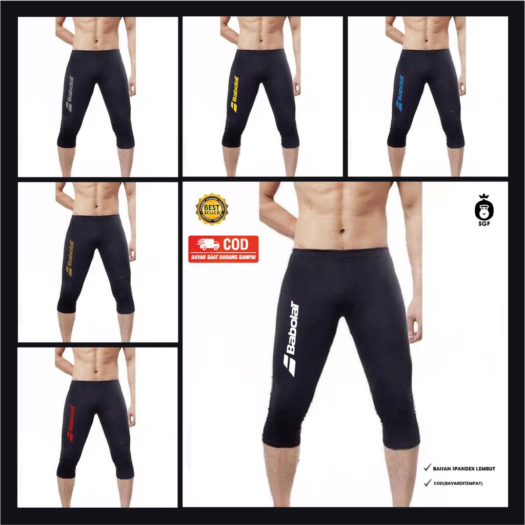 เลกกิ้ง 3/4 / กางเกง 3/4 cuff / เลกกิ้ง padel / เลกกิ้ง babolat 3/4 / เลกกิ้ง unisex / / SGF