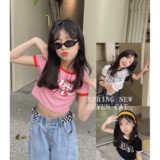 DB508 BabyGirl Crop Top เสื้อครอปเด็กหญิง สุดคิ้วท์