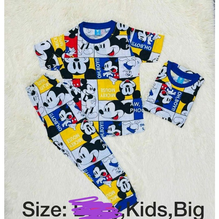PYJAMAS BOY SHORT SLEEVE/ PJYAMAS LENGAN PENDEK MICKEY