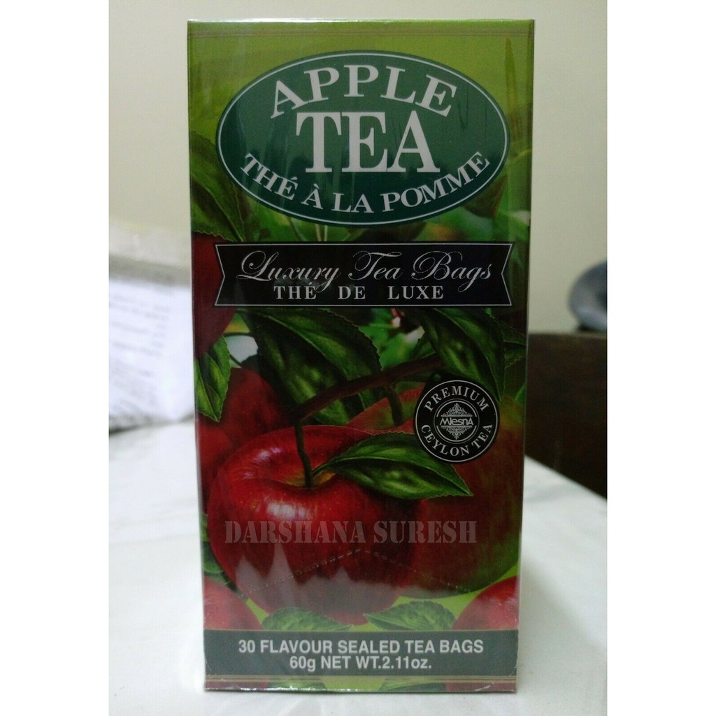 ชาแอปเปิ้ล ยี่ห้อ Mlesna (Apple Tea) กล่องละ 30 ซอง