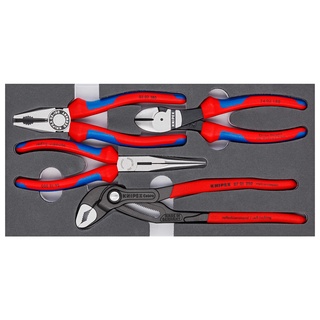 ชุดรวมคีม KNIPEX NO.00 20 01 V15 Pliers Sets Basic 4 Pliers in a Foam Tray [ Factory Gear By Gear Garage ]