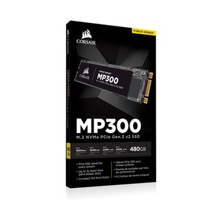 SSD 480 GB  (เอสเอสดี) CORSAIR MP300 PCIe/NVMe M.2 2280 (CSSD-F480GBMP300)