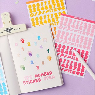 Number Sticker สติ๊กเกอร์