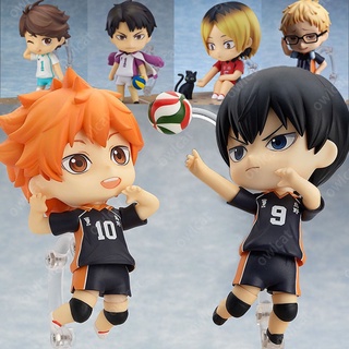 ไฮคิว!! คู่ตบฟ้าประทาน โมเดล Hinata Shōyō Kageyama Tobio (GSC Ver.) เนนโดรอยด์ Haikyuu Nendoroid Action Figure 10cm Packed in Box Oikawa Tōru  Kozume Kenma Tsukishima Kei Ushijima Wakatoshi