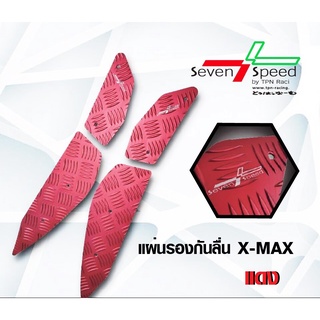 แผ่นรองพื้นอลูมิเนียม Yamaha X-MAX300 SEVENSPEED สีแดง