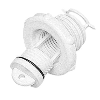 จุกปิดท่อระบายน้ำ Drain Socket, with Captive Plug, Ø46mm, White [Nuova Rade-16691]