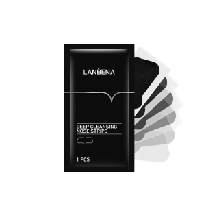 LANBENA มาส์กลอกสิวเสี้ยน ถ่านไม้ไผ่ สำหรับกำจัดสิวเสี้ยนบริเวณจมูก 1 ชิ้น