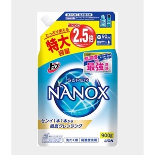 Top Super NANOX Refill Super Extra Large 900g [Lion] [Clothing Detergent]