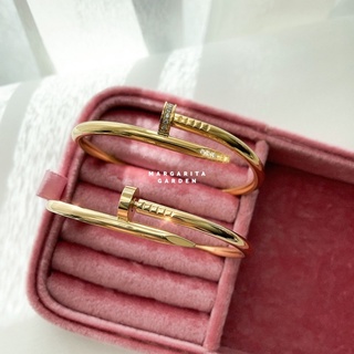 「 โค้ด ZJRP2 ลดทันที 45.- | ช้อปขั้นต่ำ 300.- 」 Margarita Basic Nail Bangle (Gold)