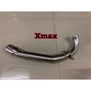 คอตรงรุ่น xmax , xmax 2021 สีสแตนเลส