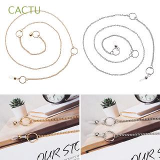 CACTU Silver Gold Women Men Metal Neck Strap Rope Sunglass Reading Glasses Chain