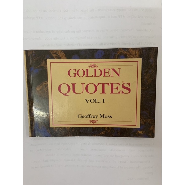 หนังสือ Golden Quotes Vol. 1 Geoffrey Moss