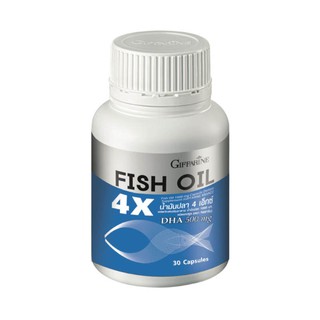 น้ำมันปลา Fish oil 4X ขนาด 1,000 มก. ดูแลสมอง ระบบประสาท กระดูกแข็งแรง (30 แคปซูล)