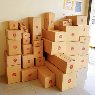 กล่องไปรษณีย์ เบอร์ D-7 ขนาด 22x35x7 cm. กล่องพัสดุ KA125