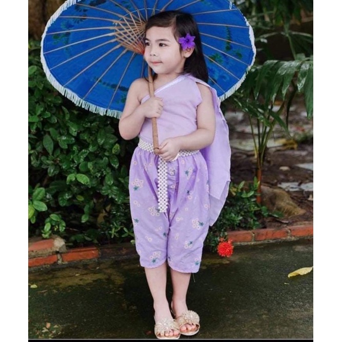ชุดไทยเด็กผู้หญิง ชุดไทยใส่เทศกาลต่างๆ ชุดไทยไปโรงเรียน