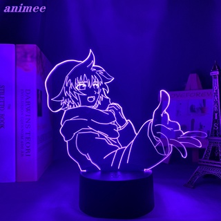 โคมไฟกลางคืน Led ลายการ์ตูนอนิเมะ Your Turn To Die Shin Tsukimi 3d สําหรับตกแต่งห้องนอน ของขวัญวันเกิด