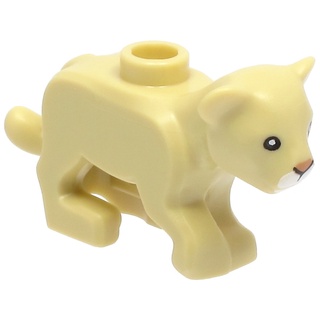 [ Animal ] ชิ้นส่วนเลโก้ Lego Part Lion Baby Cub (77307pb01) ราคา/ชิ้น