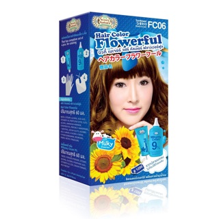 Beauty Nature บิวตี้ เนเจอร์ ครีมเปลี่ยนสีผม Flowerful F06 สีซันฟลาวเวอร์