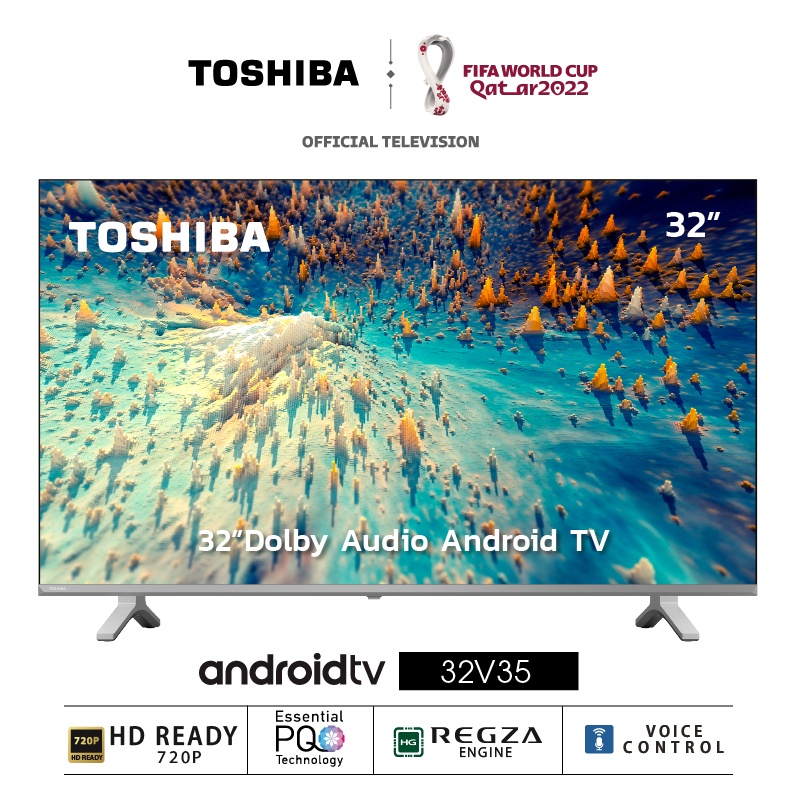 ใส่โค้ด[7KSVA8RU]รับcoins15%Toshiba Android TV 32 นิ้ว รุ่น 32V35KP