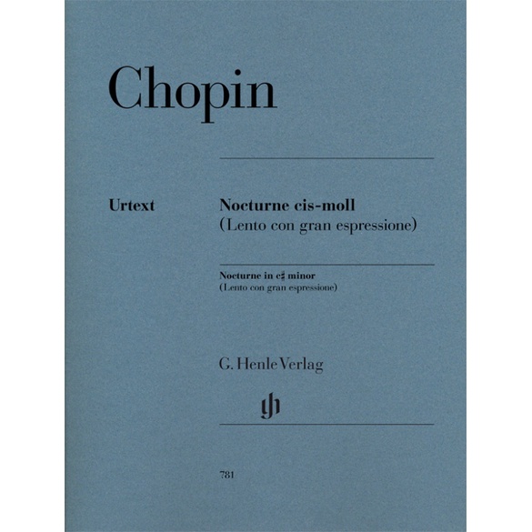 CHOPIN Nocturne c sharp minor (Lento con gran espressione) (HN781) ราคา ถูกที่สุด ดีลบีเคเค