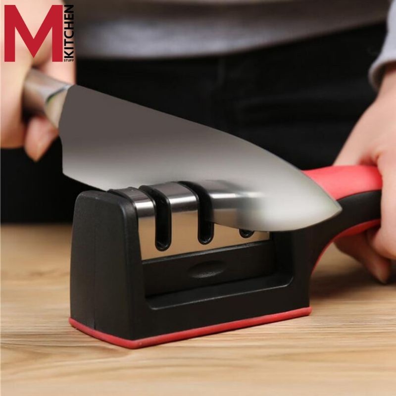 M KITCHEN RS-168 ที่ลับมีด อุปกรณ์ลับมีด หินลับมีด ลับได้ 3ระดับ เครื่องลับมีด แท่นลับมีด Knife sharp (C3) - รูปที่ 2