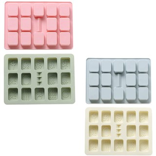 พิมพ์ซิลิโคน ไพ่นกกระจอก 14 ช่อง 14 mahjong mold อย่างดี จึงสามารถสัมผัสกับอาหารได้