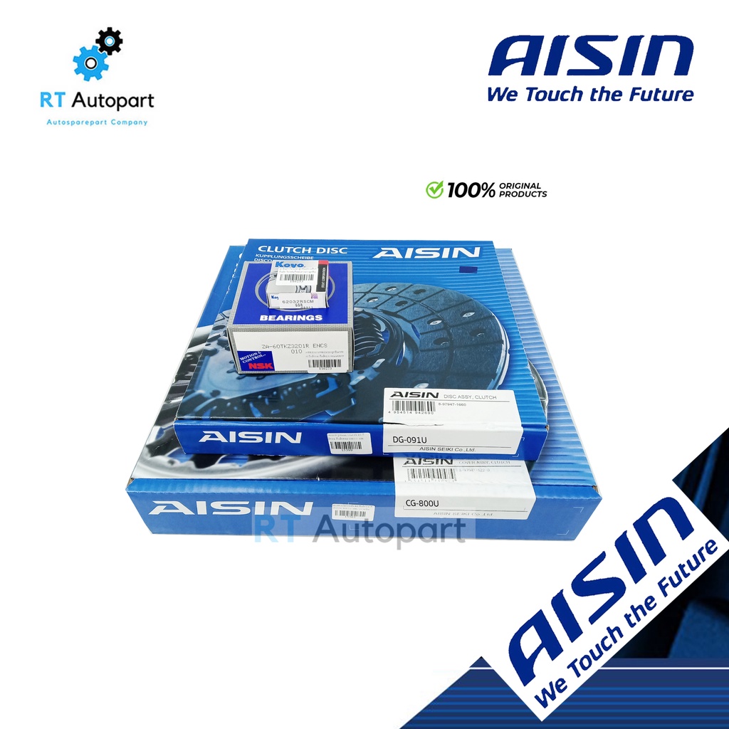 Aisin ชุดคลัช Isuzu Dmax เครื่อง Direct Dragon Eyes 4JA1 ปี03-07 ขนาด 9" / ชุดคลัทช์ แผ่นคลัทช์ หวีคลัทช์ Cluth