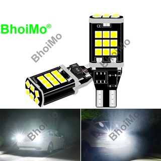 Bhoimo หลอดไฟตัดหมอก Led 24SMD T15 W16W 3030 autoDC12v สําหรับติดป้ายทะเบียนรถยนต์