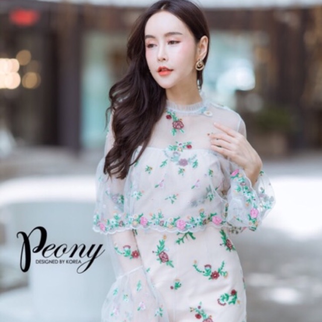 จั๊มสูทงานป้ายPeony ไซด์s