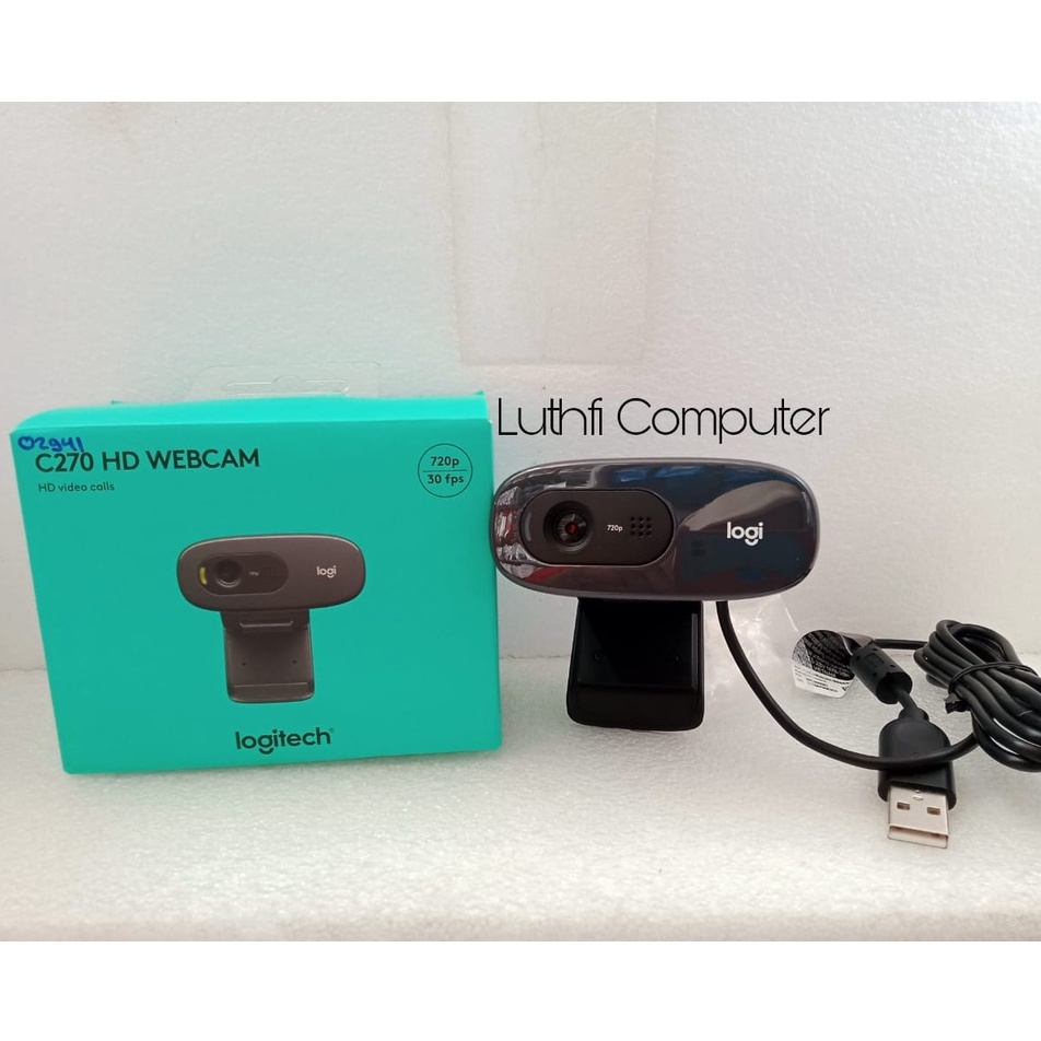 LOGITECH C270 HD Webcam 720P - WEBCAME CAMERA - WEBCAME LOGITECH CAMERA การรับประกันอย่างเป็นทางการ 