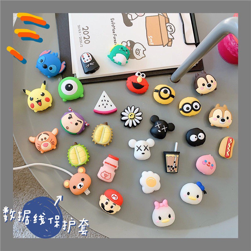 ( Ready Stock ) ฝาครอบป้องกันสายเคเบิ้ลชาร์จ