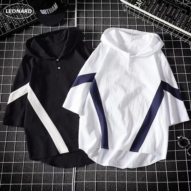 เสื้อแจ็กเก็ต เสื้อฮู้ดดี้ แขนสั้น ลําลอง มีฮู้ด ทรงหลวม ขนาดใหญ่ สไตล์เกาหลี สําหรับผู้ชาย 8XL