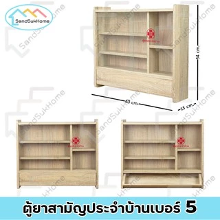 SandSukHome ตู้ยาสามัญประจำบ้าน ติดผนัง กล่องเก็บของ จัดระเบียบเก็บยาให้เป็นที่