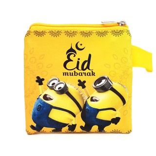 กระเป๋าสตางค์ ทรงซองจดหมาย ลายมินเนี่ยน Eid Fitrah Eid Al-Fitr Eid Mubarak