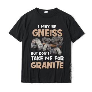 เสื้อยืดผ้าฝ้าย เสื้อยืดผ้าฝ้าย พิมพ์ลาย Geologist Rock Science Earth Gneiss Pun ของขวัญ สําหรับผู้ชาย