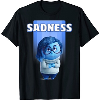 เสื้อยืดผ้าฝ้ายพิมพ์ลายคลาสสิก เสื้อยืดแขนสั้น พิมพ์ลายกราฟฟิค Inside Out Sadness แฟชั่นสําหรับผู้ชาย และผู้หญิง