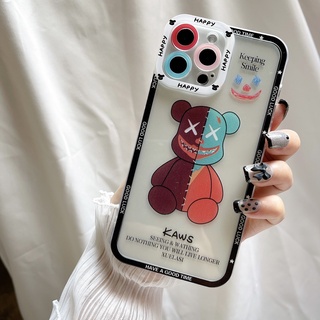 039 เคสลาย BEAR เคสโทรศัพท์ V23 5G สำหรับวีโว่ VIVO Y01/T1X/V23E/Y30/Y50/Y31 2021/V21 5Gเคสลายน่ารัก เคสนิ่ม เคสกันกล้อง