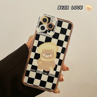 เคส Redmi Note 12 Pro 5G 11 A1 11S 11 Pro+ Redmi 12C 9T 10C 10A Note 10 5G 10 8 9 Pro 10s 9s 7 9C 9A เคสนิ่มกันกระแทกหมีตรวจสอบ