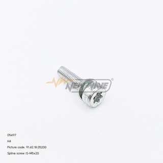 05497 SPLINE SCREW IS-M5×20 H4 9800 SUPER