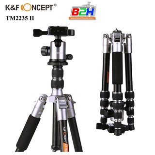 K&amp;F Concept TM2235 II (Silver) KF09.045 Tripod  Aluminium ขาตั้งกล้อง เล็กกระทัดรัด **พร้อมส่ง**