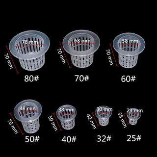หม้อตาข่ายไฮโดรโปนิกส์ตะกร้าถ้วยสุทธิสวน Aeroponic ผักเนอสเซอรี่หม้อปลูกเติบโต Clone Seed งอก 1 ชิ้น
