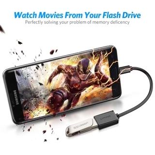 [จัดส่งภายใน 3 วัน] UGREEN สายเคเบิลอะแดปเตอร์ Micro USB 2.0 OTG ทรงกลม