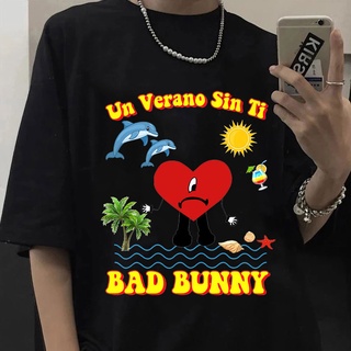 เสื้อยืด พิมพ์ลายกราฟิก Bad Bunny Un Verano Sin Ti แฟชั่นสตรีทS-5XL